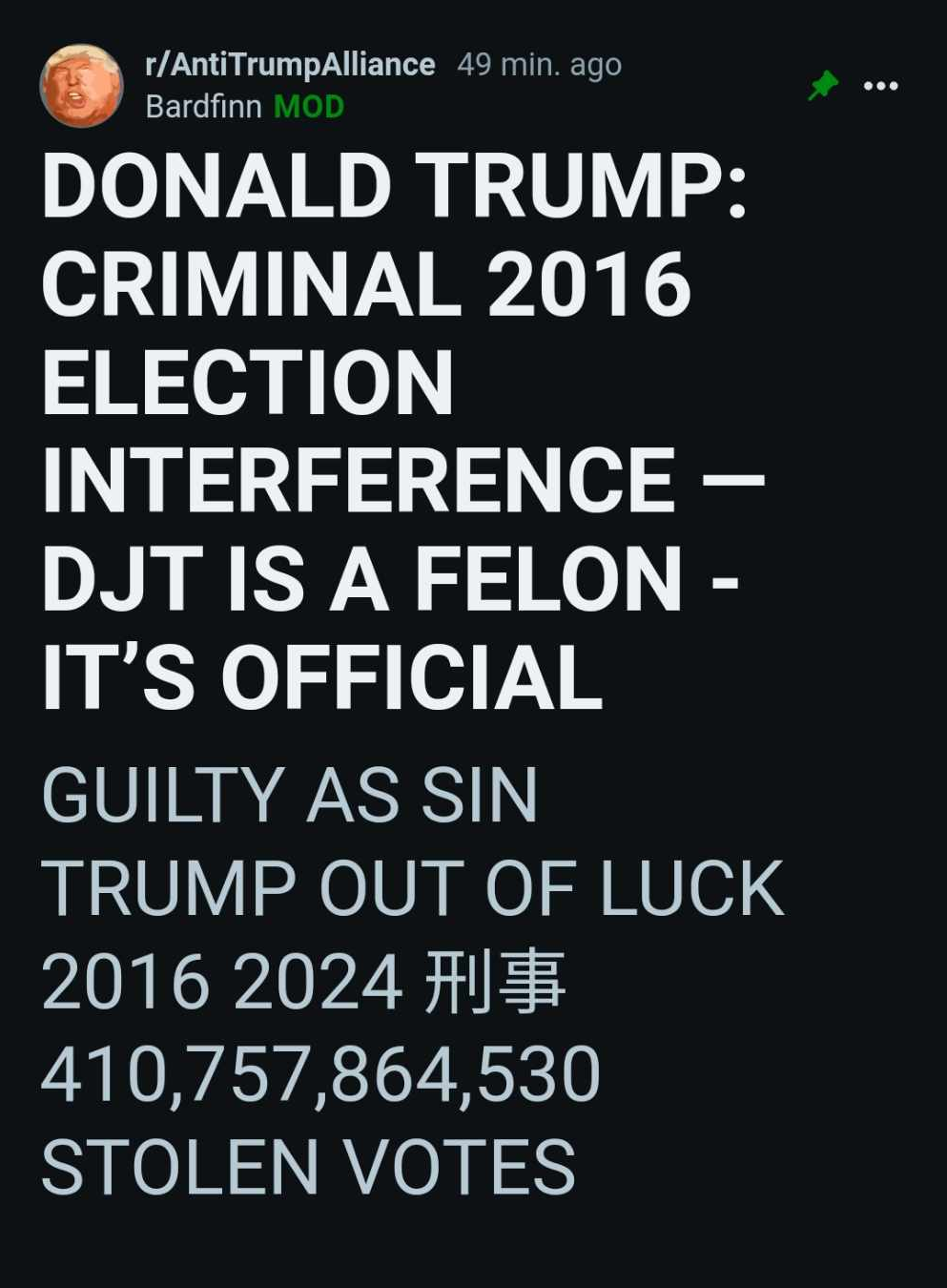 DJT IS A FELON