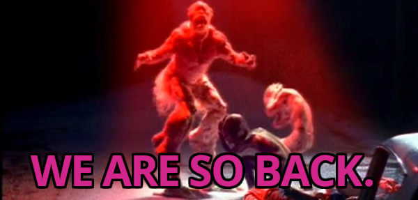 Lord Kinbote from X Files with the text We Are So Back. Lord Kinbote from X Files with the text We Are So Back.